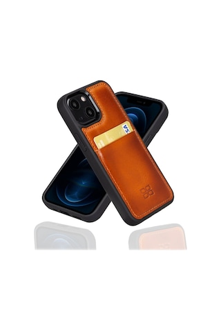 Bouletta Apple İphone 13 Mini Uyumlu Deri Arka Kapak Fxcp Rst2ef