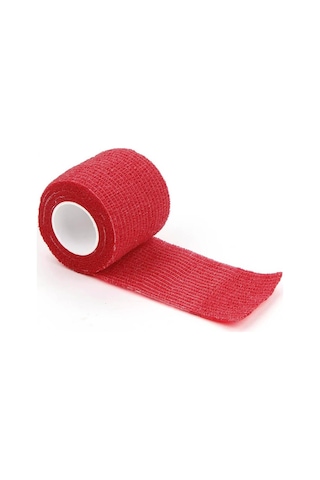 Dedeks Kendinden Yapışkanlı Elastik Coban Bandaj Kırmızı 5 CM