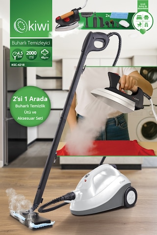 Kiwi Ksc-4218 2000 W Buharlı Temizlik Makinası