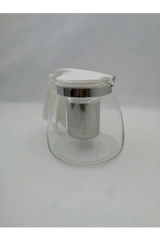 Çelik Süzgeçli Cam Demlik 900 Ml. Royaleks-8882 Renkli