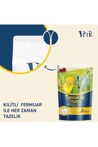 Tavuklu Kuru Kedi Maması Yetişkin 500 Gr