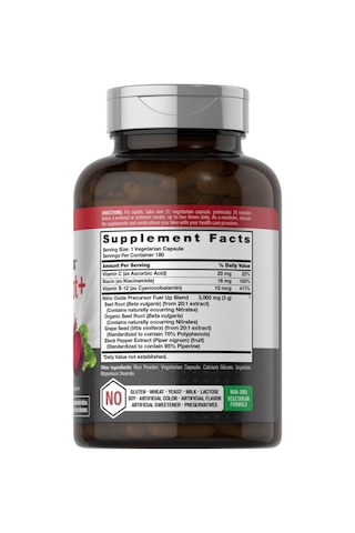Horbäach Nitrik Oxide Max Beet Root + With Nitrates 180 Vegie... Aromasız
