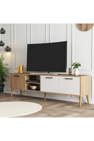 Mezza Exxen 1585 Ahşap Ayaklı Tv Ünitesi 180 CM