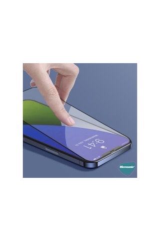 Apple iPhone Uyumlu 12 Mini Tam Kaplayan Temperli Cam Ekran Koruyucu Siyah