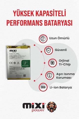 Realme 11 Uyumlu Tam Kapasite Batarya 1 Yıl Realme 11 Uyumlu Tam Kapasite Batarya 1 Yıl