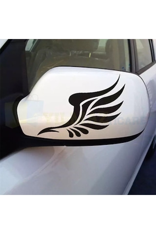 Melek Kanat Yan Ayna Bagaj Oto Sticker Araba Yapıştırma 1 Çift