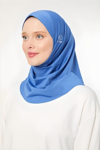 Melodi Scarf Kadın Tesettür Hijab Spor Bone Saks Mavisi Saks Mavisi