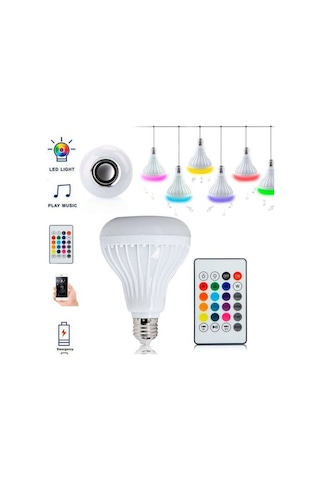 Uzaktan Kumandalı Bluetooth Led Ampül Lamba