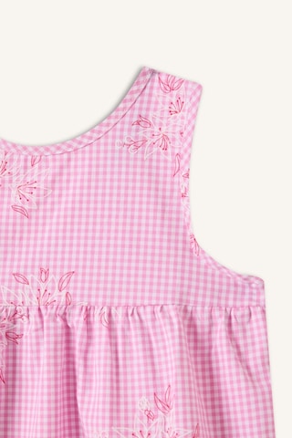 Defacto Çiçek Desenli Poplin Kısa Kollu Pembe Gömlek Kız Bebek H9296a526hspn171 Pembe-pn171