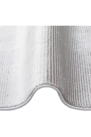 Hoom Rugs Como Nap 01 Grey Viskon & Floş Sık Dokuma Modern Salon Halısı Gri