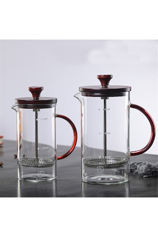 Suofeng Paslanmaz Çelik Ve Borosilikat Camdan Yapılmış 14oz Fransız Pres Kahve Makinesi Diğer