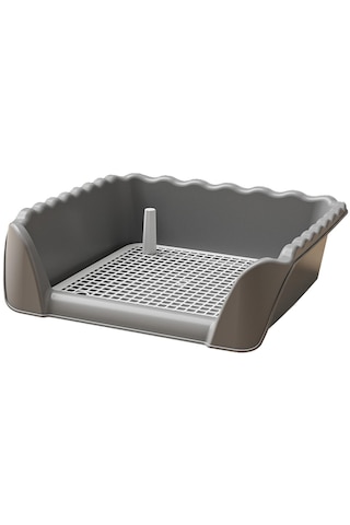 Homyl Köpek Tuvaleti Taşınabilir Eğitim Lazımlık Gri