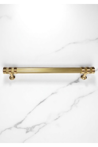 Çizgili Nesli Alüminyum Metal Lüks Modern Mobilya Çekmece Mutfak Dolabı Kulpu Altın 224mm Altın