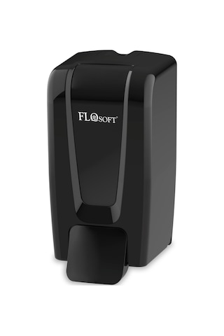 Flosoft F248S Manuel Gagalı Sıvı Sabun Dispenseri, 700 Ml Banyo Mutfak Duvara Monte Sabunluk Siyah