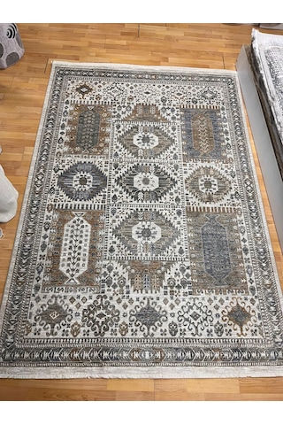 Merinos Halı Valeria Serisi 91062-060 Vintage Etnik Desenli Salon Oturma Odası Halısı Çok Renkli