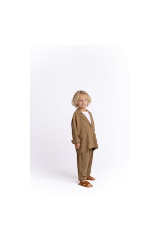 Oliven The Kid Unisex Keten Blazer Ceket Caramel Caramel