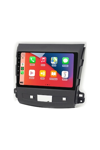 Lovion 8gb Ram Pu.4821 Mitsubishi Outlander 2008 2012 8+128gb Android Carplay Multimedya Teyp 9"