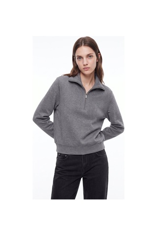Mustang Gri Kadın Sweatshirt M6wl-swt1548 Gri Melanj