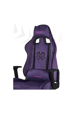 Rio Plus Balerion Terletmez Kadife Kumaş Mor Gaming Oyuncu Koltuğu -7 Mor