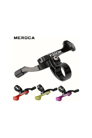 Motion003 Mor Meroca Alüminyum Alaşım Bisiklet Sele Borusu Düşürücü Uzaktan Kumanda Kolu Mtb Ayarlanabilir Yükseklikli Rulmanlarla Mor