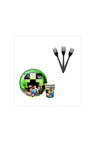 Minecraft Tabak, Bardak, Çatal
