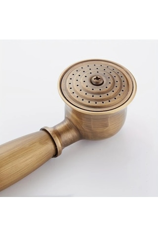 Fastbuy Antika Bronz Avrupa Banyo Duş Seti, 3 Parçalı, Taşınabilir Hortum Ve Başlık Braket