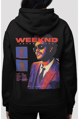 Sevbano The Weeknd After Hours Rapper Şarkıcı Sırt Baskılı Unisex Oversiz Siyah