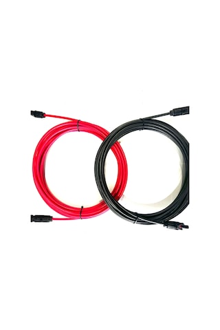 15+15 Metre Çift Taraflı Mc4 Konnektörlü Kablo 6 Mm