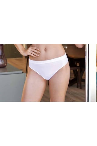 Yeni Inci S20 - 3 Adet Kadın Klasik Slip Külot Beyaz - Siyah