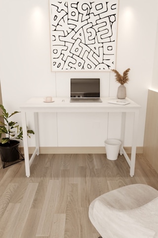 Çalışma Masası Bilgisayar Ofis Masası 60 X 120 Cm Beyaz - Beyaz