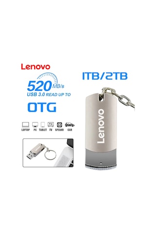 Lenovo 16tb 2tb Usb 3.2 Flash Sürücü Yüksek Hızlı Metal Kalem Sürücü Typec 16tb