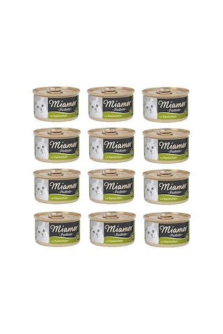 Miamor Pastete Tavşanlı Kedi Konservesi 12 x 85 G