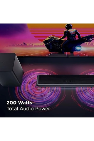Tcl 2.1 Kanal Ses Çubuğu Kablosuz Subwoofer S4210 Black