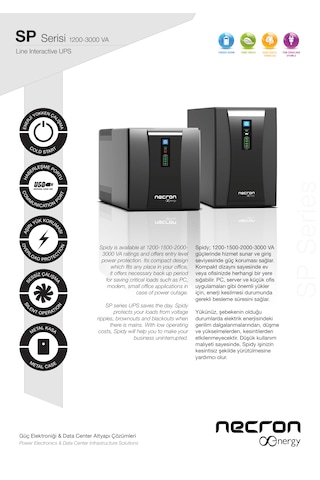 Sp Serisi 2000VA Lıne Interactıve Kesintisiz Güç Kaynağı UPS