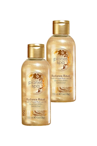 Avon Planet Spa Radiance Ritüel Dokunuş Altın Masaj Yağı 2 x 150 ML