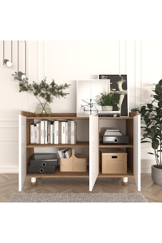 Ala Çok Amaçlı Konsol Sepet-beyaz