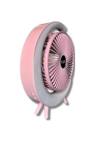 S24 Taşınabilir Masaüstü Pembe Usb Fan