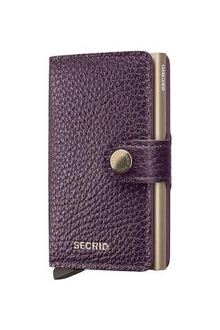 Secrid Miniwallet Pebble Kartlık Cüzdan, Mor Çok Renkli