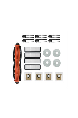 Gildedwill Xiaomi Mijia M40s/ov31cn Elektrikli Süpürge Aksesuarları İçin 19 Adet Ana Silindir Yan Fırça Hepa Filtre Paspas Bezi Toz Torbaları