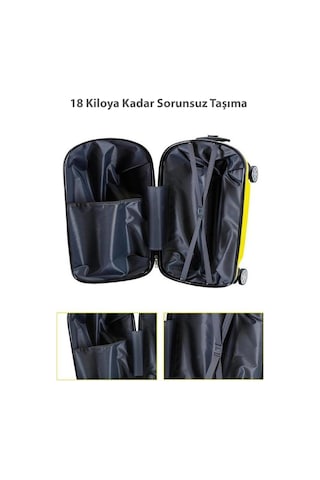 Luxekids Renkli Abs Seyahat Valizi Dayanıklı Ve Sürdürülebilir Tasarım Çok Renkli