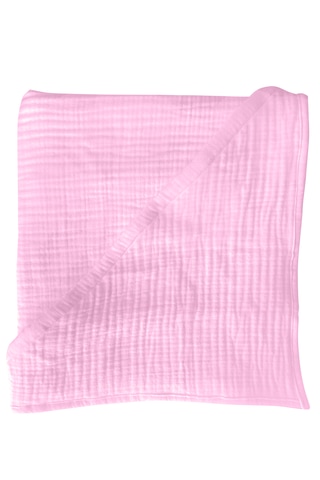 Joyous Mom Kids Organik Muslin Banyo Kese Ve Havlu Seti Pembe