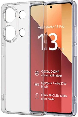 Logis Redmi Note 13 Pro 5g Kılıf Süper Silikon Şeffaf Şeffaf