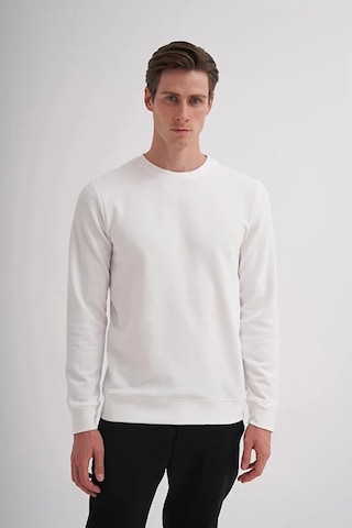 Cazador Ekru Erkek Bisiklet Yaka Sweatshirt 51520 Ekru