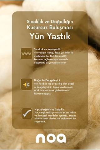 Noa Yatak Noa Premium Yün Yastık