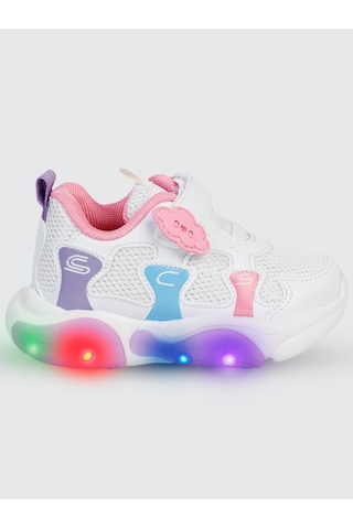 Civil Sport Kız Çocuk Spor Ayakkabı 21-25 Numara Beyaz Beyaz