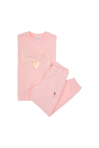 U.s. Polo Assn. Kız Çocuk Açık Pembe Pijama Takım 50318935-vr078 Acık Pembe