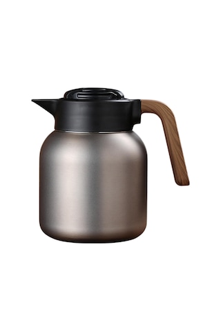 Suntek Yalıtımlı Paslanmaz Çelik Kahve Sürahisi Su Ofis Gri