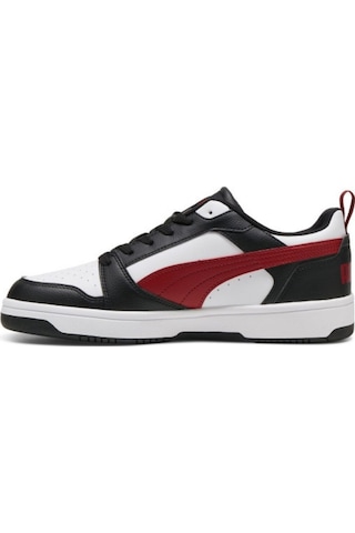 Puma Rebound V6 Low Sneaker Beyaz - Bordo - Siyah