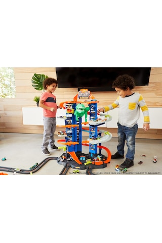 Hot Wheels Hw Robotik T-rex Ultimate Garaj Hot Wheels Robotik T-rex Ultimate Garaj, 100'den Fazla Aracı Kolayca Saklayabilir Gjl14 Gjl14