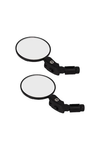 Geeroyoo Bisiklet İçin Çift Konveks Yansıta - 360 Döner, Geniş Görüş, Dayanıklı Malzeme, 18-22mm Düz Çubuk Uyumlu, Dağ Yolu Bisikleti Elektrikli Bisiklet Uygun